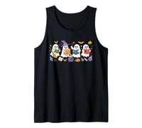 Halloween Group Boo Ghosts Reading Books Bookworm Librarian Tank Top