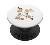 Halloween Group Great Danes Cosplay Witch Boo Workout Yoga PopSockets Adhesive PopGrip