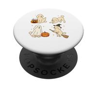 Halloween Group Poodles Cosplay Witch Boo Workout Yoga PopSockets Adhesive PopGrip