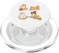 Halloween Group Shiba Inus Cosplay Witch Boo Workout Yoga PopSockets PopGrip for MagSafe