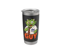 Halloween Guy Name Badge Costume Goblin Jack O Lantern Tie Stainless Steel Insulated Tumbler