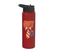 Halloween Guy Name Badge Costume Goblin Jack O Lantern Tie Stainless Steel Insulated Water Bottle
