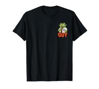 Halloween Guy Name Badge Costume Goblin Jack O Lantern Tie T-Shirt