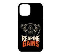 Halloween Gym Reaping Gains Grim Reaper Barbell Case for iPhone 12 mini