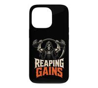 Halloween Gym Reaping Gains Grim Reaper Barbell Case for iPhone 13 Pro