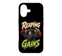 Halloween Gym Reaping Gains Grim Reaper Barbell Case for iPhone 17