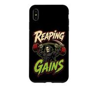 Halloween Gym Reaping Gains Grim Reaper Barbell Case for iPhone XS Max