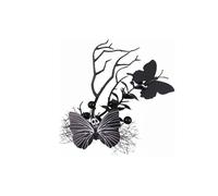 Halloween Hair Clips Accessories for Women Girls - Halloween Costumes Skeleton Hand Hair Clip Mesh Hairpin Clips Barettes Christmas Birthday Gifts Butterfly Dead Branch Side Clip Decoration (BB)