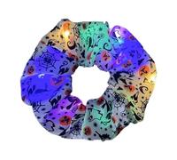 Halloween Hair Tie Light up Ponytail Holder Skeleton Skull Pumpkin for Club,Inside Halloween Decorations