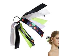 Halloween Hair Ties, Pumpkin Ribbon Scrunchies, Hair Scrunchy Ties, Elastic Ponytail Holders, Halloween Accessories For Girls, Festive Hair Accessories, Cute Halloween Scrunchies, Halloween By