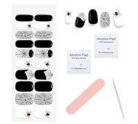 Halloween Half-Baked UV Nail Sticker Bat Style, Gel Stickers for Nails UV Light, Fashionable & Beautiful Cured Strips Decorations Supplies for Women Personalized Design
