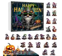 Halloween | Halloween Calendar with 24 Goblins 2D Figures - Spooky Decoration for Home Collectors Parties On Doors Fireplaces Trees Christmas