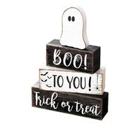 Halloween Halloween Decorative Wooden Ghost Sign Ration Centre, Gift Ideas Scary Writing Station for Home Entrance Area Country House Style