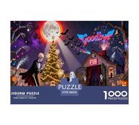 Halloween Halloween Halloween Puzzles Festival Night Darkness Mysterious Creative All Saints' Day Horizontal Board Unique Puzzles for Adults 1000 Piece Jigsaw Puzzles Halloween Jigsaw Puzzles with Ran