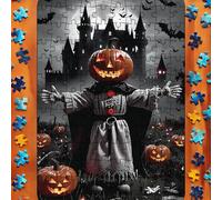 Halloween Halloween Scarey Skeltons - 500 Piece Puzzle 18.9" x 13.4" DIY Puzzle, Classic for Adults and Children from 10 Years Old Gpf399 (Black, 30x21cm)
