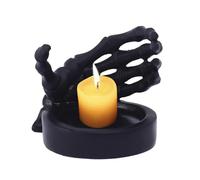 Halloween Hand Candlestick - Multifunctional Tea Light Stand, Resin Skeleton Candlesticks Stop | Spooky Centerpiece for Haunted Houses, Patios and Halloween Parties,