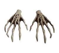 Halloween Hand Skeleton Pair Halloween Gothic Desktop Ornament Home Display Creepy Anatomical Art Unique Idea (A, One Size)