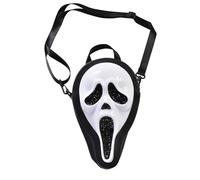 Halloween Handbag Ghost Face Scream Diamante Cross Body Bag
