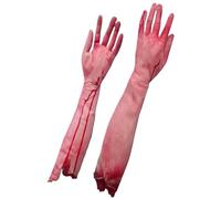 Halloween Hands, 1 Pair 20 Inch Severed Fake Arm, Horror Bloody Fake Body Parts, Vinyl Halloween Body Parts for Haunted House Decor Arm Hands