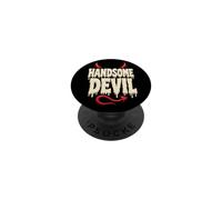 Halloween Handsome Devil Funny Horns Drip Type Design PopSockets Adhesive PopGrip