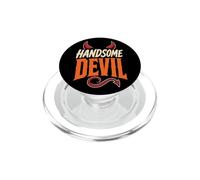 Halloween Handsome Devil Funny Horns Drip Type Design PopSockets PopGrip for MagSafe