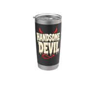 Halloween Handsome Devil Funny Horns Drip Type Design Stainless Steel Insulated Tumbler