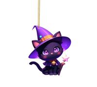 Halloween Hanging Decoration Eye Catching Halloween Ornaments Unique Bring A Mysterious Atmosphere To Your Home1 (D, 8x8x1cm)