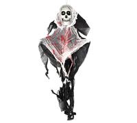 Halloween Hanging Decorations Skeleton Ghosts, Spooky Grim Reapers, Halloween Skeleton Flying Ghost for Outdoor Indoor Yard Garden Party Decorations F4-KLTDG