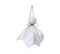 Halloween Hanging Ghosts Decoration,Outdoor Small Ghosts Tree Ornaments, Farmhouse Rustic White Cloth Ghost Hanging Decor for Outdoor Yard Lawn Haunted House Party Decor