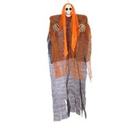 Halloween Hanging Halloween Skeleton Decorations Large Grim Yard Stakes Outdoor Scary For Garden Patio Party (Orange, One Size)
