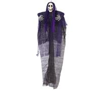 Halloween Hanging Halloween Skeleton Decorations Large Grim Yard Stakes Outdoor Scary For Garden Patio Party (Purple, One Size)