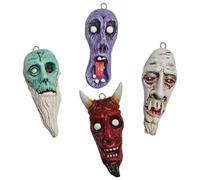 Halloween Hanging Ornaments 4Pieces Vampire And Devil Miniature Figurines Pendants Set For Holiday Party Decoration Horror Party Accessories