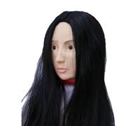 Halloween Hanging Severed Head Decoration, Severed Head Prop Terrorist Head Scary Corpse Real Life-Size Props Pendant, Blood