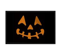 Halloween Happy Halloween Orange And Black Placemats Heat Washable Stain Table Mats Decorations Suitable For Restaurant Kitchen Banquet Teal Napkins for Dining Table (F, 45X30CM)