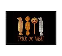 Halloween Happy Halloween Orange And Black Placemats Heat Washable Stain Table Mats Decorations Suitable For Restaurant Kitchen Banquet Teal Napkins for Dining Table (C, 45X30CM)