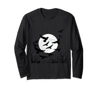 Halloween Harbingers Ravens Taking Flight Together Long Sleeve T-Shirt