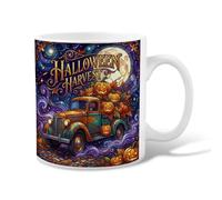 Halloween Harvest Pumpkins Truck Pumpkins Ceramic Coffee Mug 11oz