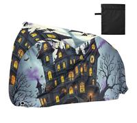 Halloween Haunted Castle Scene Waterproof Bike Cover