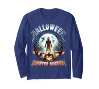 Halloween Haunted Harvest Pumpkin Scarecrow Horror Long Sleeve T-Shirt