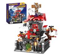 Halloween Haunted House Building Blocks Set, 602 PCS Spooky Castle Mini Micro Building Blocks Kit, House Model Toy with Graveyard, Ghost, Bat Decor, Gift for Kids Birthdays and Holidays