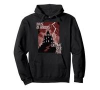 Halloween Haunted House Of Horrors Enter At Your Peril Pullover Hoodie