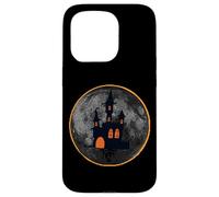Halloween Haunted House On Moon During Solar Eclipse Costume Case for iPhone 15 Pro