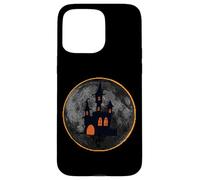 Halloween Haunted House On Moon During Solar Eclipse Costume Case for iPhone 15 Pro Max
