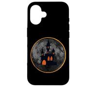 Halloween Haunted House On Moon During Solar Eclipse Costume Case for iPhone 16