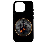 Halloween Haunted House On Moon During Solar Eclipse Costume Case for iPhone 16 Pro