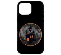 Halloween Haunted House On Moon During Solar Eclipse Costume Case for iPhone 16 Pro Max