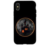 Halloween Haunted House On Moon During Solar Eclipse Costume Case for iPhone X/XS