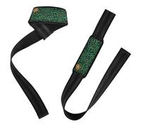 Halloween Haunted Jungle Leopard Print Wristbands and Lifting Straps 26" Power Training Gym Accessories for