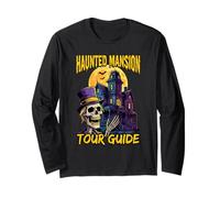 Halloween Haunted Mansion Tour Guide Carneval Fasching Long Sleeve T-Shirt