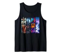 Halloween Haunting Season Paint Stroke Design Tank Top